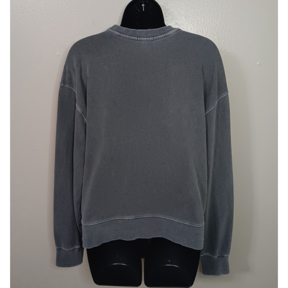 Rails Ramona Women's Large Sweatshirt Palm Spring Gray Terry Crewneck Relax Fit - Picture 5 of 12